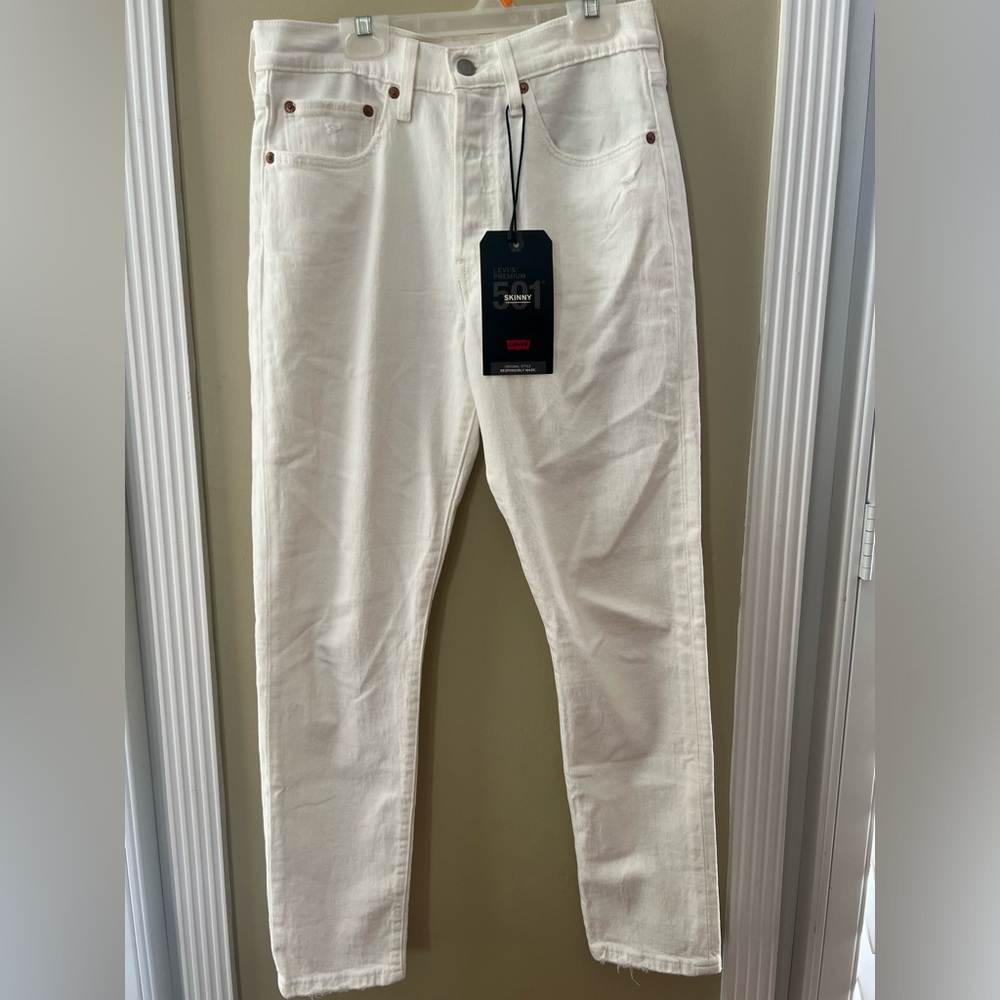 501 Levi’s White Skinny Jeans BRAND NEW